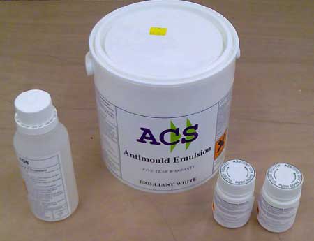 Anti Mold Paint - white emulsion paint guaranteed against mold for 5 years