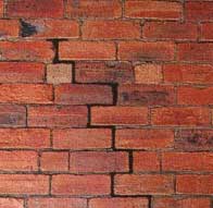 Brick wall cracking
